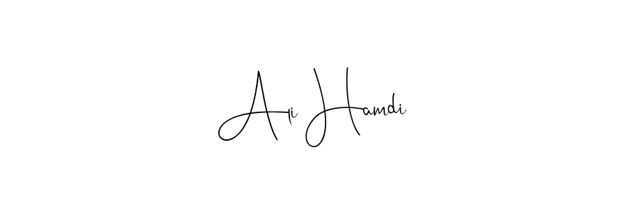 Use a signature maker to create a handwritten signature online. With this signature software, you can design (Andilay-7BmLP) your own signature for name Ali Hamdi. Ali Hamdi signature style 4 images and pictures png
