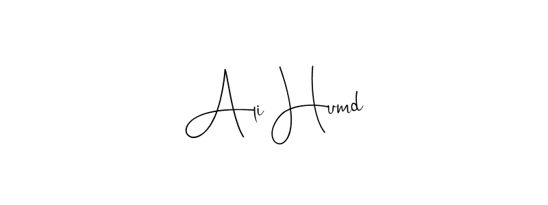 How to make Ali Humd name signature. Use Andilay-7BmLP style for creating short signs online. This is the latest handwritten sign. Ali Humd signature style 4 images and pictures png