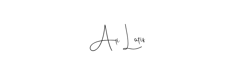 Andilay-7BmLP is a professional signature style that is perfect for those who want to add a touch of class to their signature. It is also a great choice for those who want to make their signature more unique. Get Ali Latif name to fancy signature for free. Ali Latif signature style 4 images and pictures png