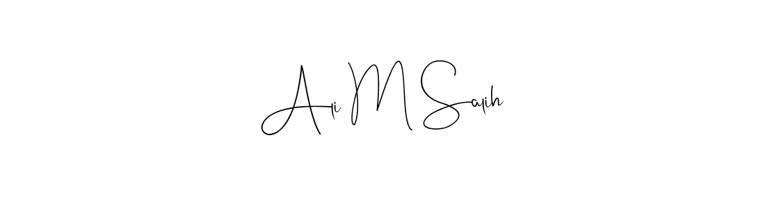 Use a signature maker to create a handwritten signature online. With this signature software, you can design (Andilay-7BmLP) your own signature for name Ali M Salih. Ali M Salih signature style 4 images and pictures png