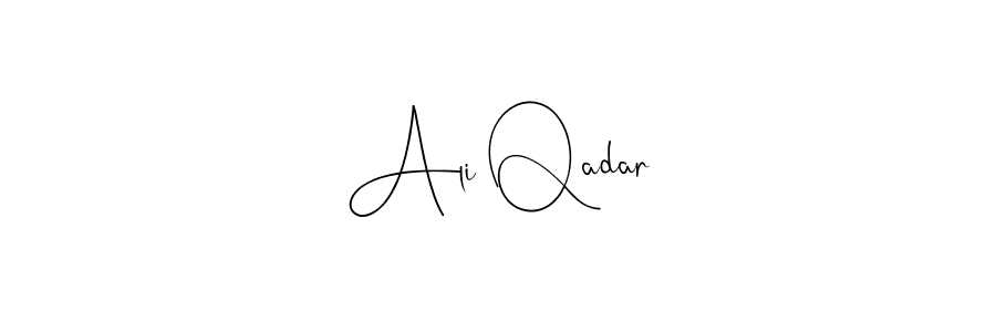 Make a beautiful signature design for name Ali Qadar. With this signature (Andilay-7BmLP) style, you can create a handwritten signature for free. Ali Qadar signature style 4 images and pictures png