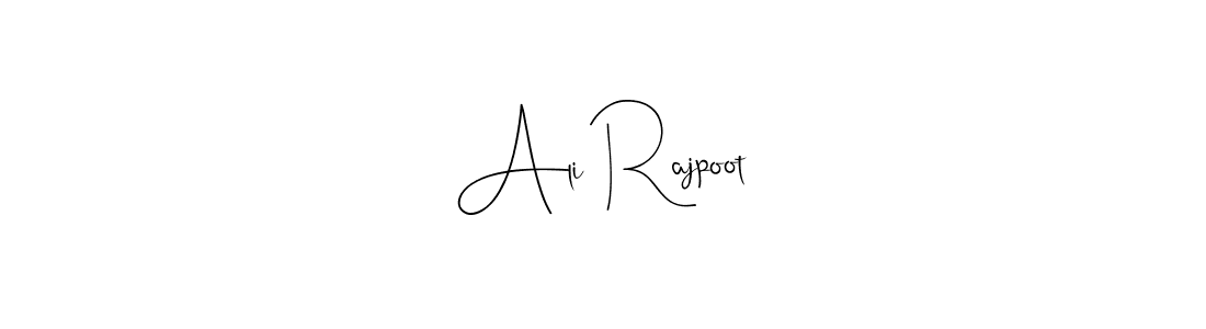 Make a beautiful signature design for name Ali Rajpoot. With this signature (Andilay-7BmLP) style, you can create a handwritten signature for free. Ali Rajpoot signature style 4 images and pictures png