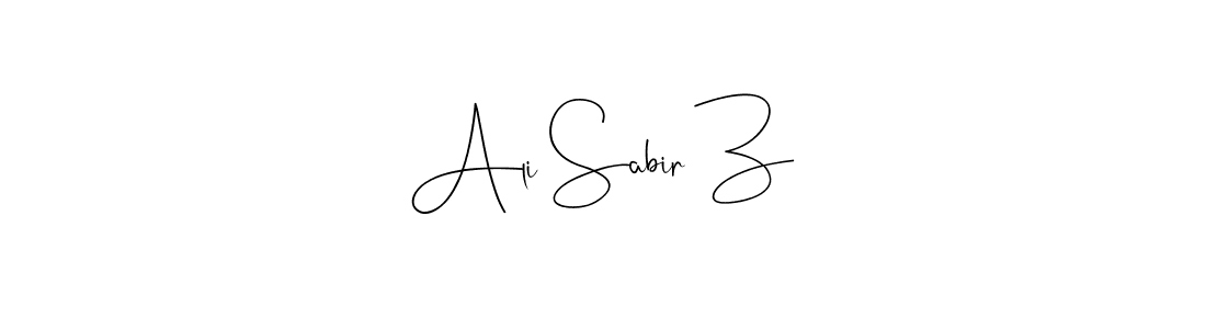 Design your own signature with our free online signature maker. With this signature software, you can create a handwritten (Andilay-7BmLP) signature for name Ali Sabir Z. Ali Sabir Z signature style 4 images and pictures png