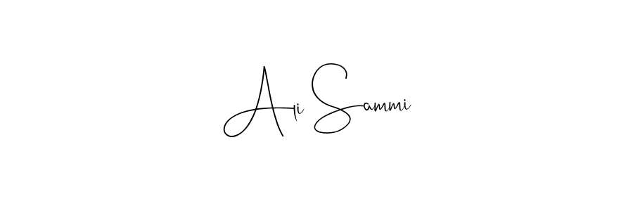 Create a beautiful signature design for name Ali Sammi. With this signature (Andilay-7BmLP) fonts, you can make a handwritten signature for free. Ali Sammi signature style 4 images and pictures png