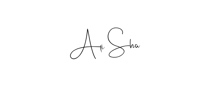 Create a beautiful signature design for name Ali Sha. With this signature (Andilay-7BmLP) fonts, you can make a handwritten signature for free. Ali Sha signature style 4 images and pictures png