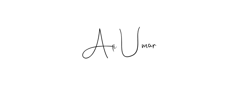 Create a beautiful signature design for name Ali Umar. With this signature (Andilay-7BmLP) fonts, you can make a handwritten signature for free. Ali Umar signature style 4 images and pictures png