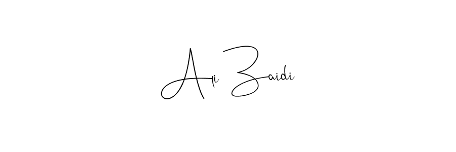 Ali Zaidi stylish signature style. Best Handwritten Sign (Andilay-7BmLP) for my name. Handwritten Signature Collection Ideas for my name Ali Zaidi. Ali Zaidi signature style 4 images and pictures png