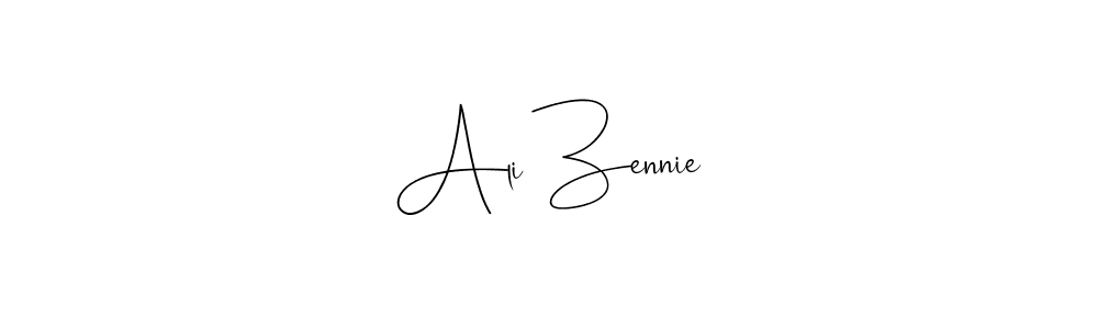 Design your own signature with our free online signature maker. With this signature software, you can create a handwritten (Andilay-7BmLP) signature for name Ali Zennie. Ali Zennie signature style 4 images and pictures png
