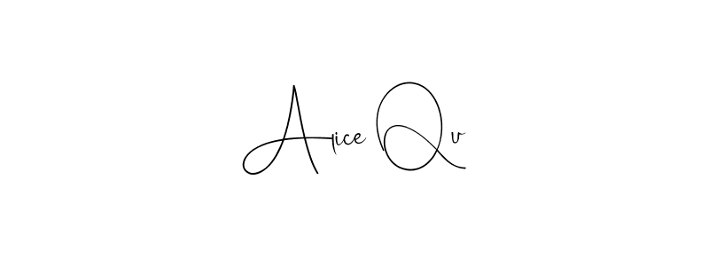 The best way (Andilay-7BmLP) to make a short signature is to pick only two or three words in your name. The name Alice Qu include a total of six letters. For converting this name. Alice Qu signature style 4 images and pictures png