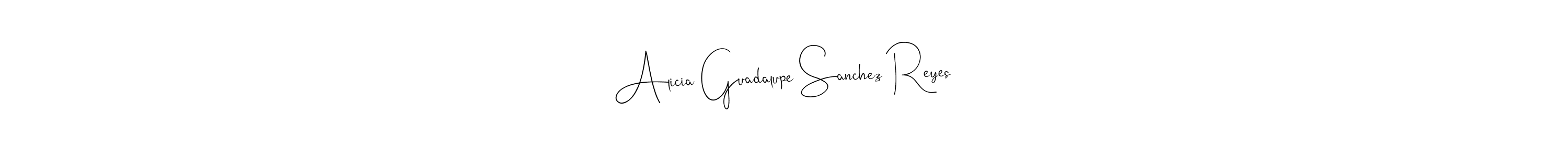 Design your own signature with our free online signature maker. With this signature software, you can create a handwritten (Andilay-7BmLP) signature for name Alicia Guadalupe Sanchez Reyes. Alicia Guadalupe Sanchez Reyes signature style 4 images and pictures png