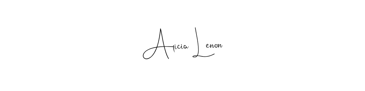 Andilay-7BmLP is a professional signature style that is perfect for those who want to add a touch of class to their signature. It is also a great choice for those who want to make their signature more unique. Get Alicia Lenon name to fancy signature for free. Alicia Lenon signature style 4 images and pictures png