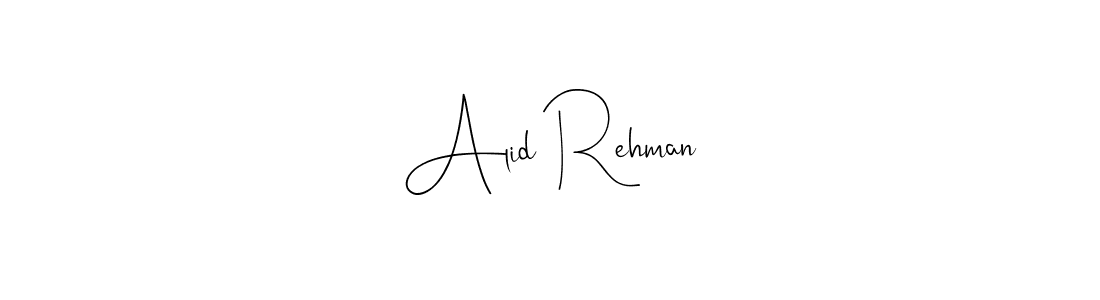 if you are searching for the best signature style for your name Alid Rehman. so please give up your signature search. here we have designed multiple signature styles  using Andilay-7BmLP. Alid Rehman signature style 4 images and pictures png