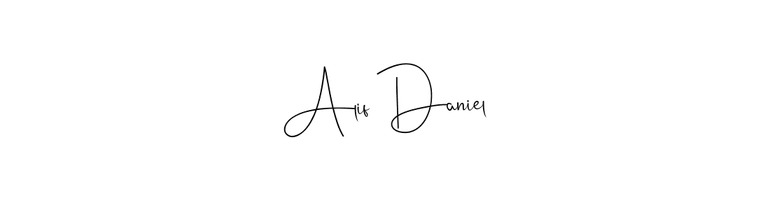 Here are the top 10 professional signature styles for the name Alif Daniel. These are the best autograph styles you can use for your name. Alif Daniel signature style 4 images and pictures png