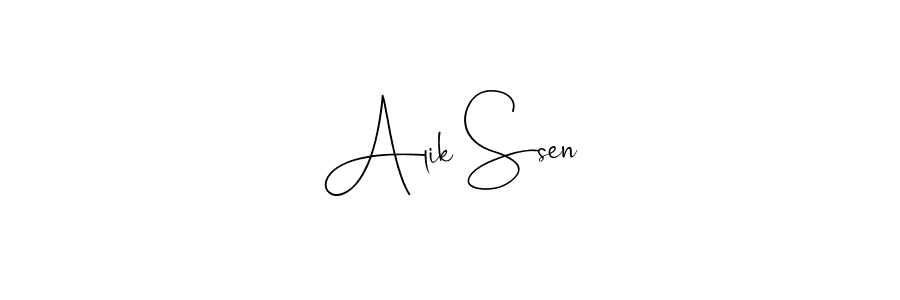 if you are searching for the best signature style for your name Alik Ssen. so please give up your signature search. here we have designed multiple signature styles  using Andilay-7BmLP. Alik Ssen signature style 4 images and pictures png