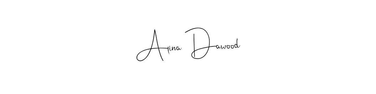 How to make Alina Dawood signature? Andilay-7BmLP is a professional autograph style. Create handwritten signature for Alina Dawood name. Alina Dawood signature style 4 images and pictures png