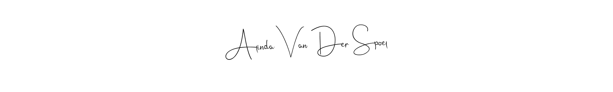 Once you've used our free online signature maker to create your best signature Andilay-7BmLP style, it's time to enjoy all of the benefits that Alinda Van Der Spoel name signing documents. Alinda Van Der Spoel signature style 4 images and pictures png