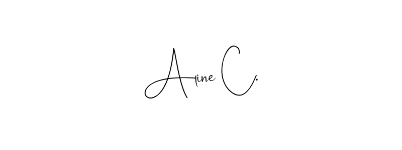 How to make Aline C. signature? Andilay-7BmLP is a professional autograph style. Create handwritten signature for Aline C. name. Aline C. signature style 4 images and pictures png