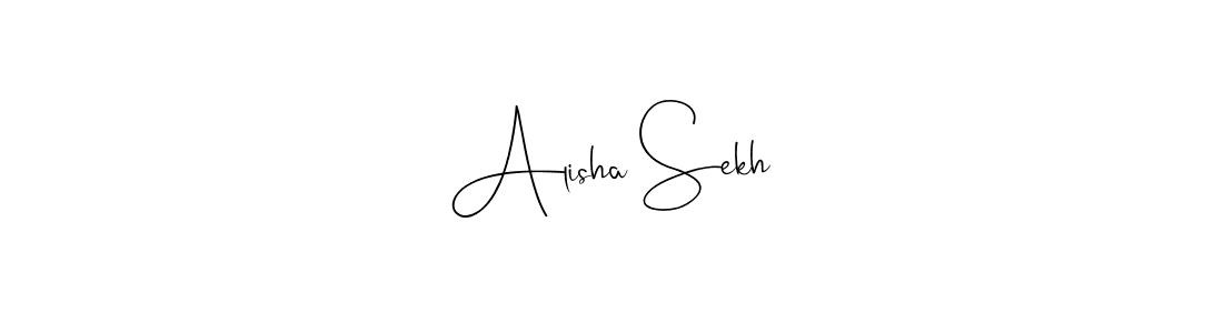 Alisha Sekh stylish signature style. Best Handwritten Sign (Andilay-7BmLP) for my name. Handwritten Signature Collection Ideas for my name Alisha Sekh. Alisha Sekh signature style 4 images and pictures png