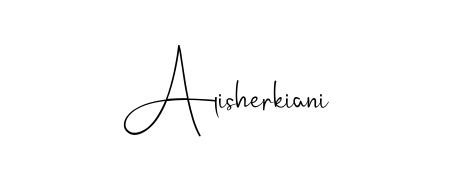 Make your name Alisherkiani memorable on every contract using Andilay-7BmLP autograph style. Instant transparent background export available. Alisherkiani signature style 4 images and pictures png