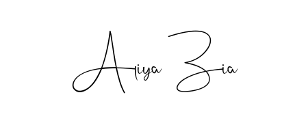 Designed for modern professionals: Aliya Zia name signature crafted with Andilay-7BmLP script. Ready for digital PDF workflows. Aliya Zia signature style 4 images and pictures png