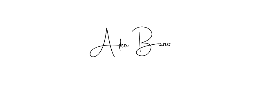 Here are the top 10 professional signature styles for the name Alka Bano. These are the best autograph styles you can use for your name. Alka Bano signature style 4 images and pictures png