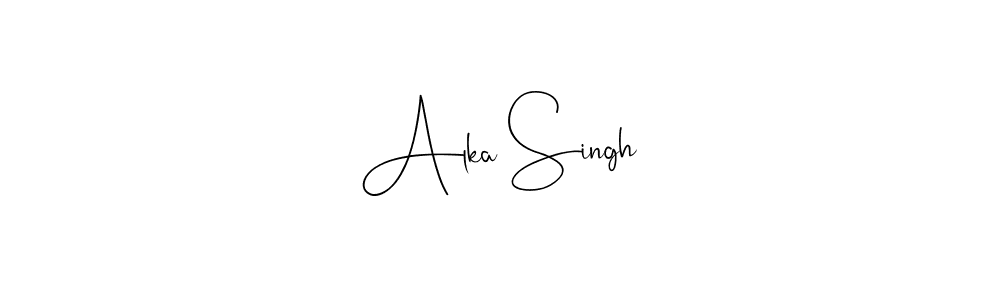 Also we have Alka Singh name is the best signature style. Create professional handwritten signature collection using Andilay-7BmLP autograph style. Alka Singh signature style 4 images and pictures png