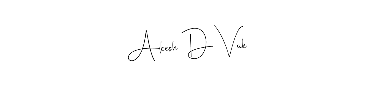 This is the best signature style for the Alkesh D Vak name. Also you like these signature font (Andilay-7BmLP). Mix name signature. Alkesh D Vak signature style 4 images and pictures png