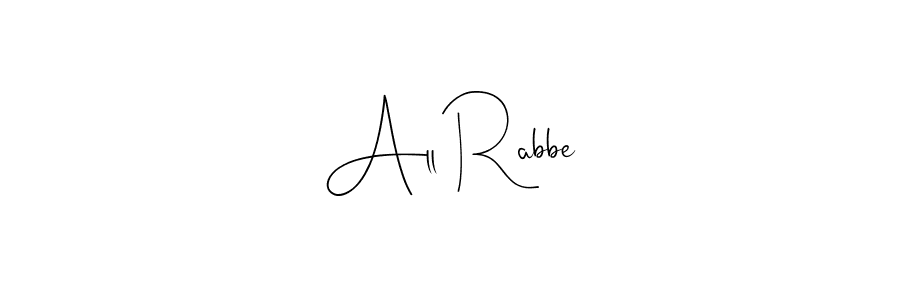 Make a beautiful signature design for name All Rabbe. With this signature (Andilay-7BmLP) style, you can create a handwritten signature for free. All Rabbe signature style 4 images and pictures png