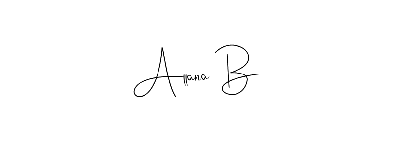 Here are the top 10 professional signature styles for the name Allana B. These are the best autograph styles you can use for your name. Allana B signature style 4 images and pictures png