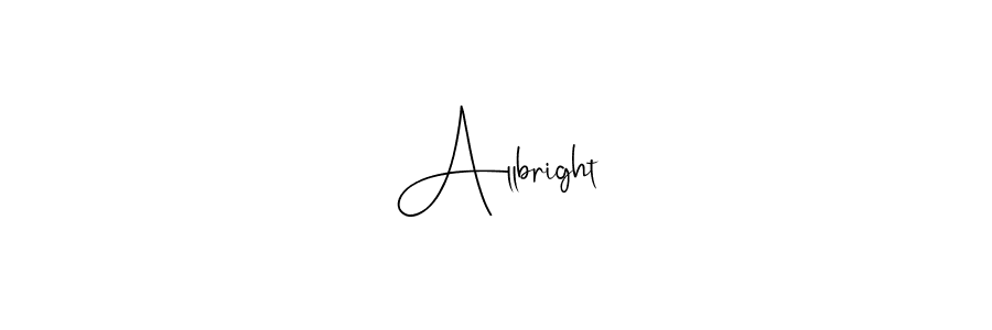 Use a signature maker to create a handwritten signature online. With this signature software, you can design (Andilay-7BmLP) your own signature for name Allbright. Allbright signature style 4 images and pictures png