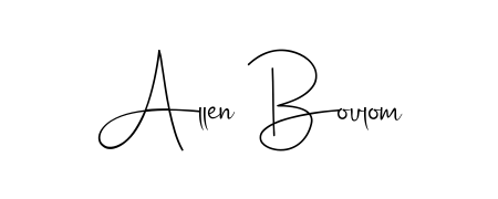 Enhance your business communications with Allen Boulom signature in Andilay-7BmLP lettering. Clean, modern, and universally compatible. Allen Boulom signature style 4 images and pictures png