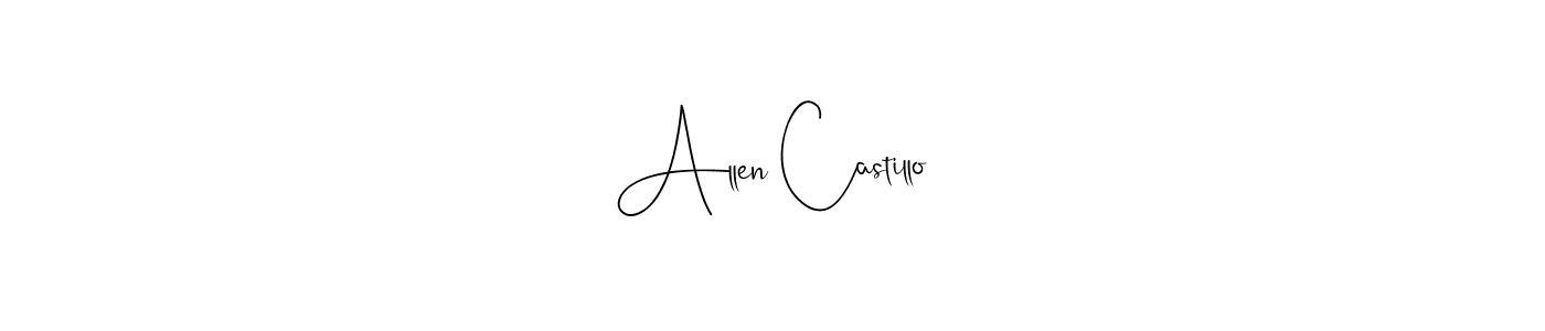 This is the best signature style for the Allen Castillo name. Also you like these signature font (Andilay-7BmLP). Mix name signature. Allen Castillo signature style 4 images and pictures png