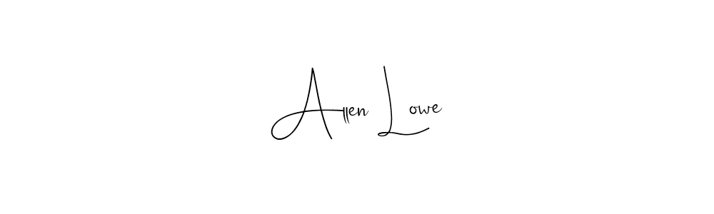Also You can easily find your signature by using the search form. We will create Allen Lowe name handwritten signature images for you free of cost using Andilay-7BmLP sign style. Allen Lowe signature style 4 images and pictures png
