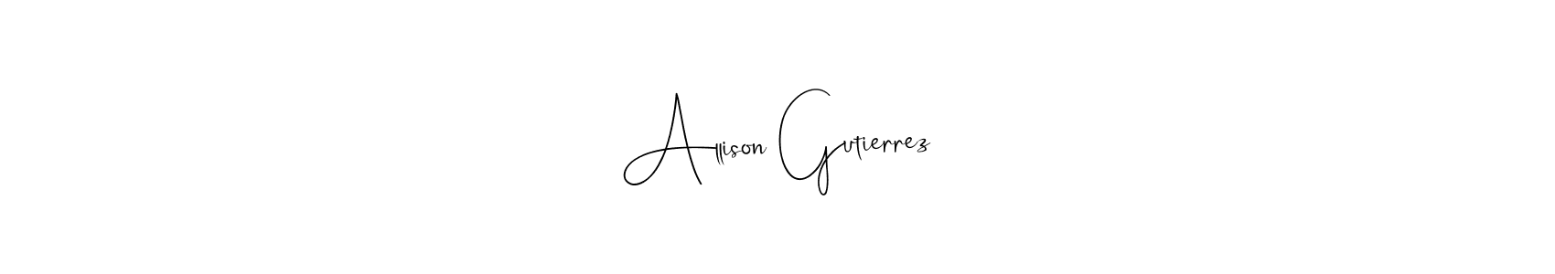 Andilay-7BmLP is a professional signature style that is perfect for those who want to add a touch of class to their signature. It is also a great choice for those who want to make their signature more unique. Get Allison Gutierrez name to fancy signature for free. Allison Gutierrez signature style 4 images and pictures png