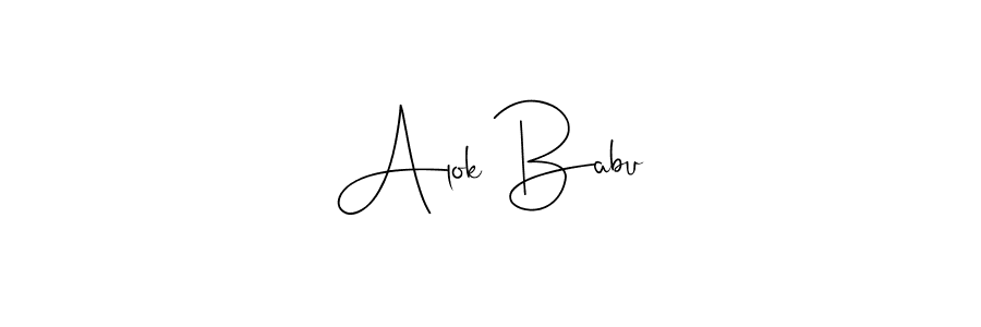 How to make Alok Babu signature? Andilay-7BmLP is a professional autograph style. Create handwritten signature for Alok Babu name. Alok Babu signature style 4 images and pictures png