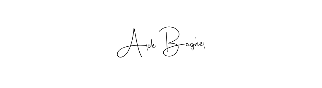 Create a beautiful signature design for name Alok Baghel. With this signature (Andilay-7BmLP) fonts, you can make a handwritten signature for free. Alok Baghel signature style 4 images and pictures png