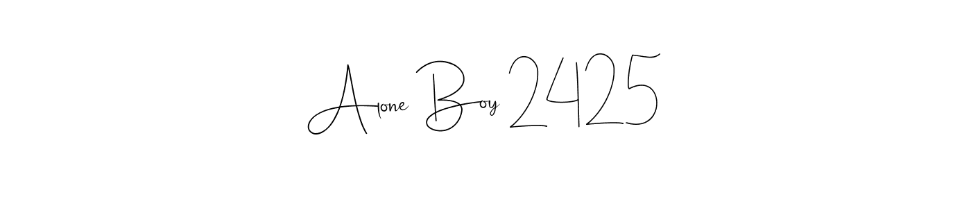 Design your own signature with our free online signature maker. With this signature software, you can create a handwritten (Andilay-7BmLP) signature for name Alone Boy 2425. Alone Boy 2425 signature style 4 images and pictures png