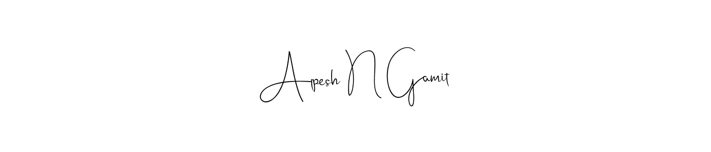 Also You can easily find your signature by using the search form. We will create Alpesh N Gamit name handwritten signature images for you free of cost using Andilay-7BmLP sign style. Alpesh N Gamit signature style 4 images and pictures png