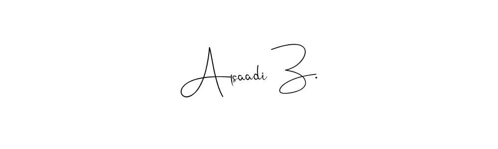 Make a beautiful signature design for name Alsaadi Z.. Use this online signature maker to create a handwritten signature for free. Alsaadi Z. signature style 4 images and pictures png