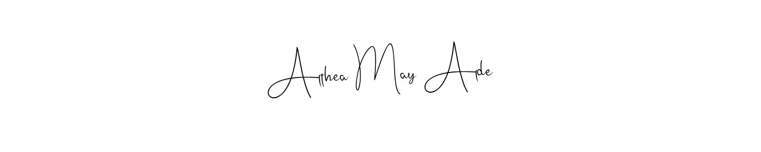 See photos of Althea May Alde official signature by Spectra . Check more albums & portfolios. Read reviews & check more about Andilay-7BmLP font. Althea May Alde signature style 4 images and pictures png