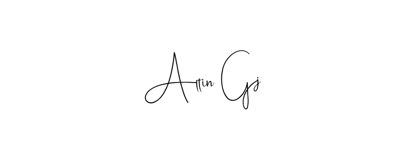 How to make Altin Gj name signature. Use Andilay-7BmLP style for creating short signs online. This is the latest handwritten sign. Altin Gj signature style 4 images and pictures png