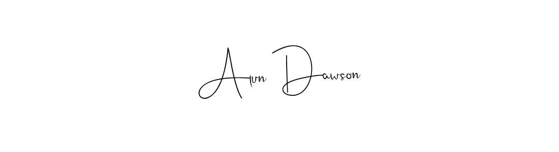 This is the best signature style for the Alun Dawson name. Also you like these signature font (Andilay-7BmLP). Mix name signature. Alun Dawson signature style 4 images and pictures png