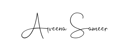 Style your name Alveena Sameer with confidence using Andilay-7BmLP signature design. Simple, elegant, and ready for immediate document use. Alveena Sameer signature style 4 images and pictures png