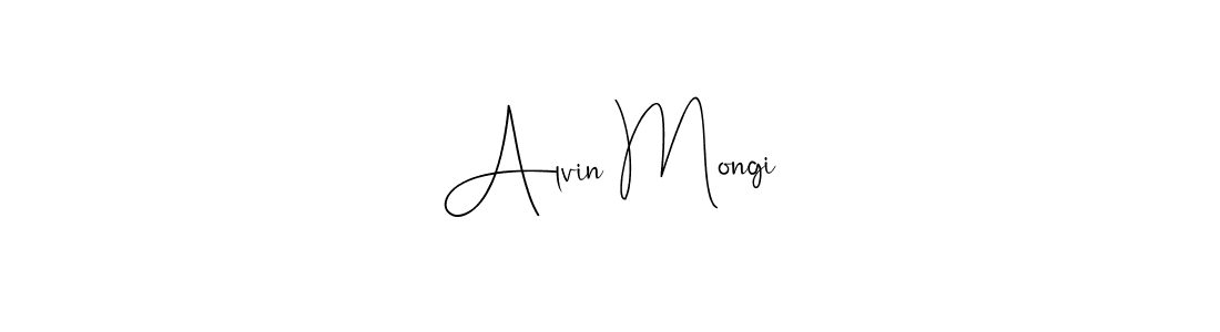 Andilay-7BmLP is a professional signature style that is perfect for those who want to add a touch of class to their signature. It is also a great choice for those who want to make their signature more unique. Get Alvin Mongi name to fancy signature for free. Alvin Mongi signature style 4 images and pictures png