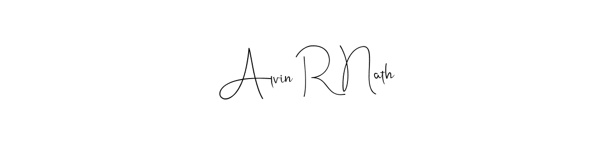 Make a beautiful signature design for name Alvin R Nath. Use this online signature maker to create a handwritten signature for free. Alvin R Nath signature style 4 images and pictures png