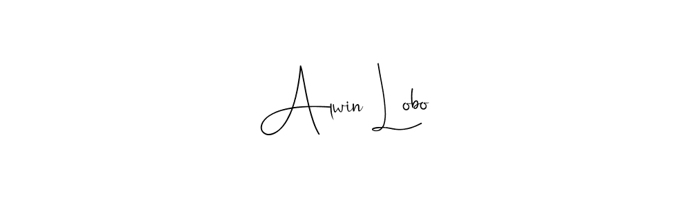Use a signature maker to create a handwritten signature online. With this signature software, you can design (Andilay-7BmLP) your own signature for name Alwin Lobo. Alwin Lobo signature style 4 images and pictures png