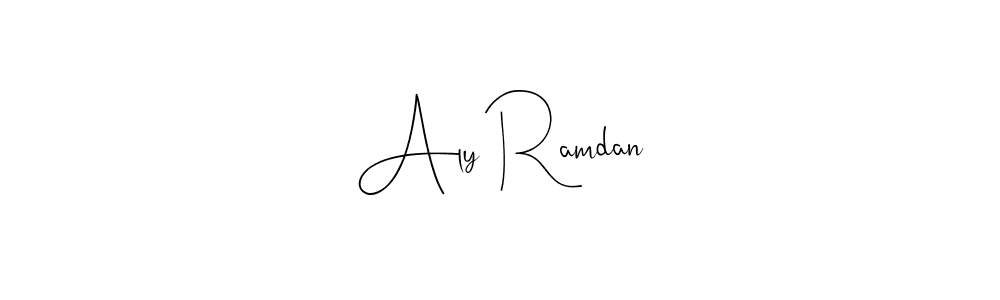 This is the best signature style for the Aly Ramdan name. Also you like these signature font (Andilay-7BmLP). Mix name signature. Aly Ramdan signature style 4 images and pictures png
