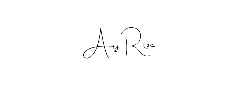 Make a beautiful signature design for name Aly Riza. Use this online signature maker to create a handwritten signature for free. Aly Riza signature style 4 images and pictures png
