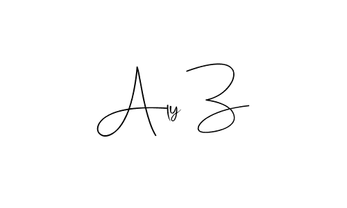 Aly Z stylish signature style. Best Handwritten Sign (Andilay-7BmLP) for my name. Handwritten Signature Collection Ideas for my name Aly Z. Aly Z signature style 4 images and pictures png