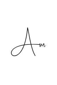 You should practise on your own different ways (Andilay-7BmLP) to write your name (Am) in signature. don't let someone else do it for you. Am signature style 4 images and pictures png